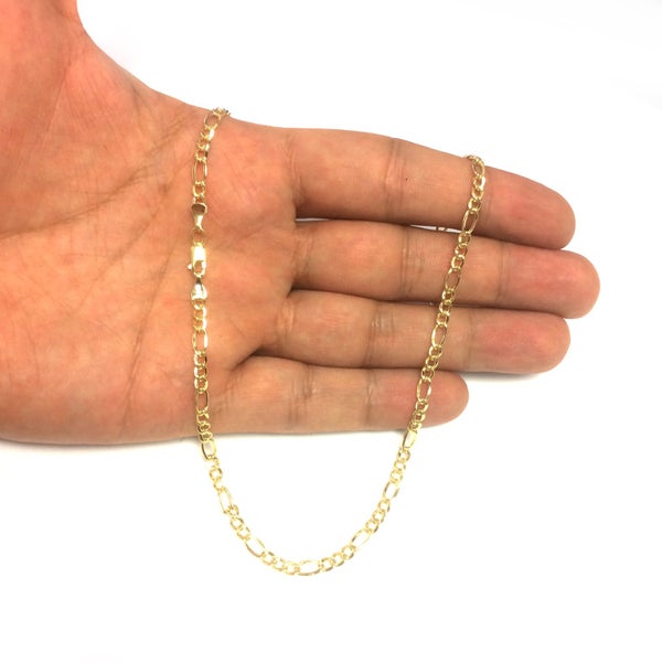 14K Yellow Gold Filled Figaro Chain Necklace, 3.2 mm Wide Carousel 4