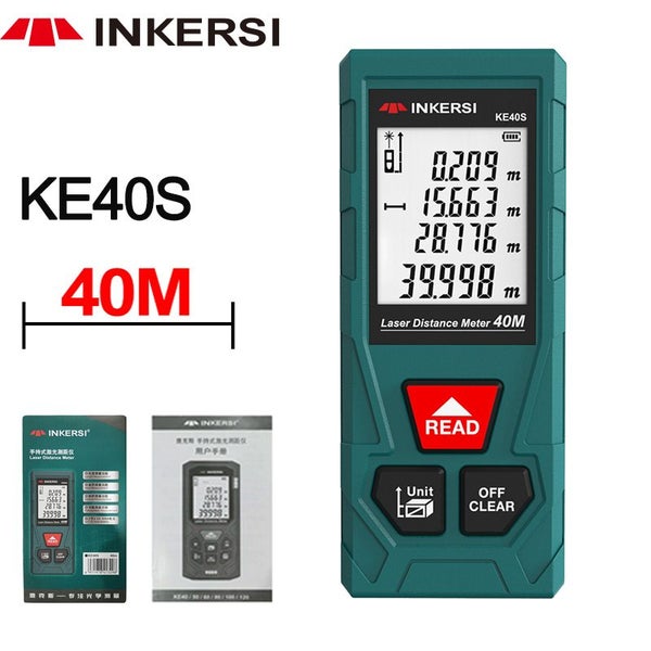 INKERSI Digital Laser Tape Measure 40M Laser Rangefinder Accurate Distance Meter Carousel 2