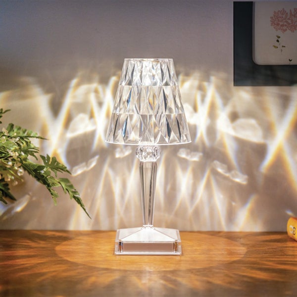 Sparkling Crystal Touch Lamp Shade Carousel 1