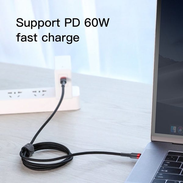 Baseus Cafule Series Type-C/Type-C PD 2.0 60W Flash Charge Cable, Length:1m Carousel 9