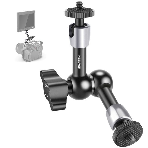 NEEWER 5.9"/15cm Adjustable Friction Magic Arm with 1/4" Screw on Both Ends Carousel 1