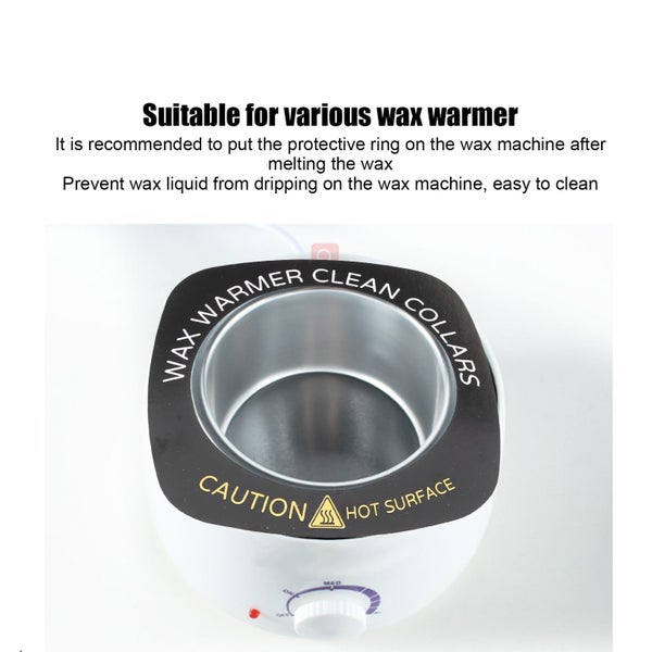 10pcs Professional Wax Warmer Collar Wax Heater Protective Ring Accessory Carousel 5