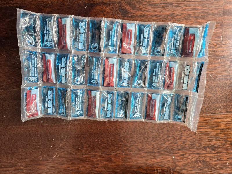 Ice Pack, freeze, reuse, Rubbermaid, Can be wrapped around injury, New Carousel 1