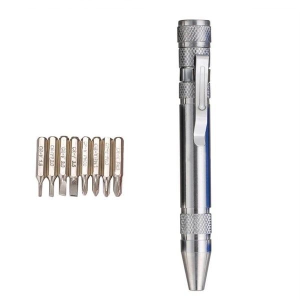 NEW 8 in 1 Mini Gadgets Repair Tools Pocket Screwdriver Set Pen Precision Carousel 1