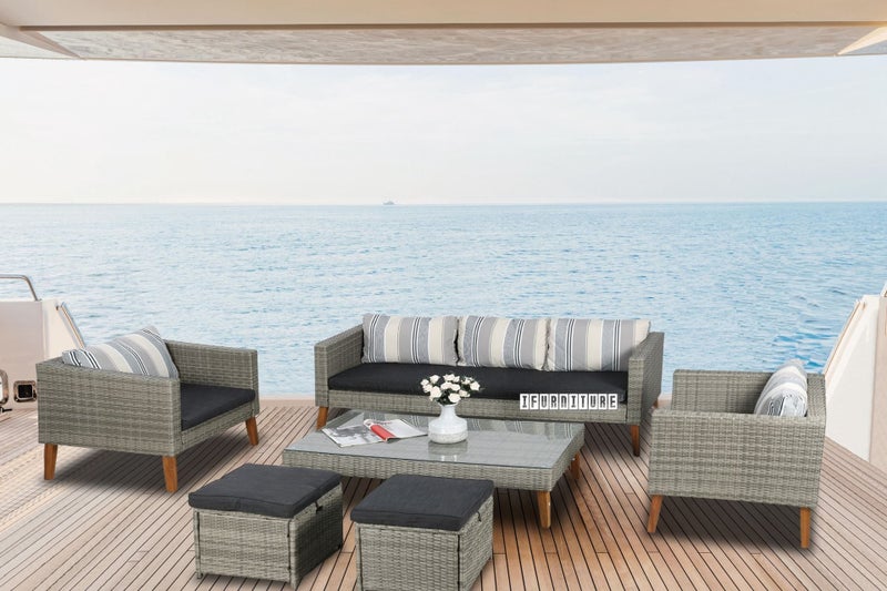 JUNO 6PC Outdoor Lounge Set62951905300994112