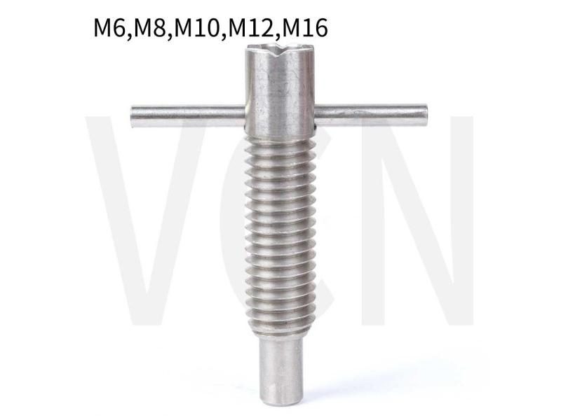 HAND RETRACTABLE STAINLESS STEEL PLUNGERS WITH LOCKING NUT PULL PIN INDEX BOLTS Carousel 1