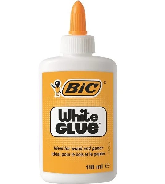 BIC White Glue - 118ml / PVA Glue Carousel 1