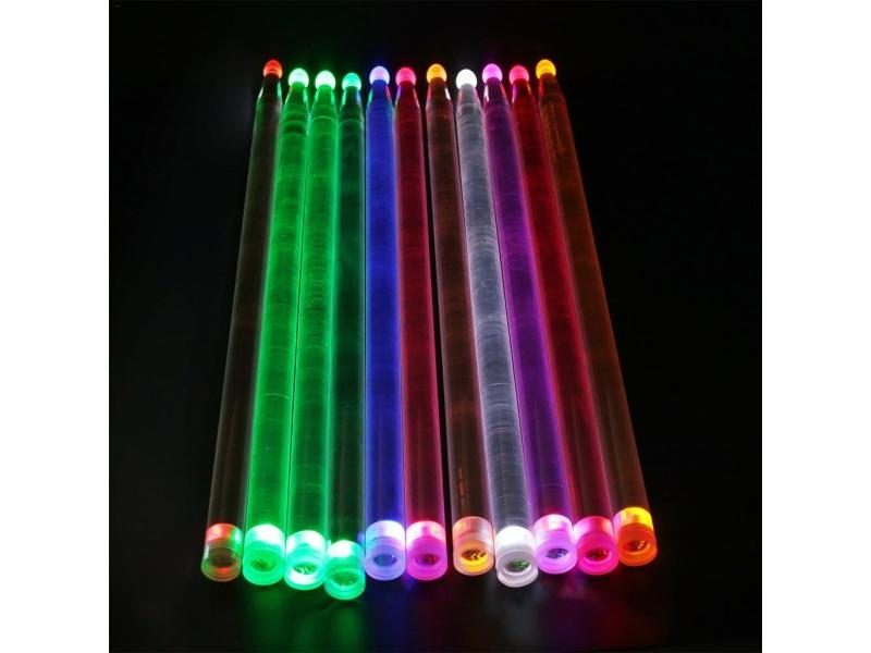 1 Pair 40cm 5A Acrylic Drum Stick With Bright LED Light For Stage Performance Carousel 2