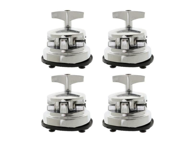 4x Zinc Alloy Drum Holder Base Plate Drum Rack Clamp Drum Tom Mount Bracket Tom Carousel 1