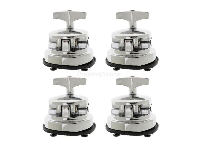 6pcs Durable Zinc Alloy Opened Drum Base Support Holder Drum Rack Clamp Drum Carousel 1