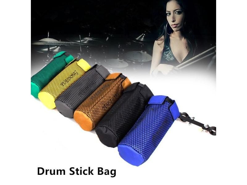 Portable Solid Mesh Drum Stick Holder Pouch Waterproof Drumsticks Storage Bag Carousel 2