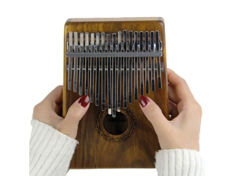 INITER 17 Key Kalimba Solid KOA African Thumb Piano Finger Percussion Keyboard Carousel 1