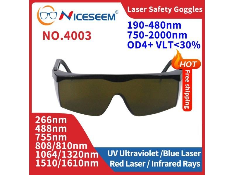 Laser Safety Lenses Glasses Protection Eye Eyewear Goggles ND YAG Infrared OD8 Carousel 1