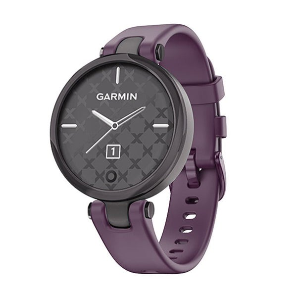 14mm Width Soft Silicone Replacement Strap for Garmin Lily-Purple Carousel 1