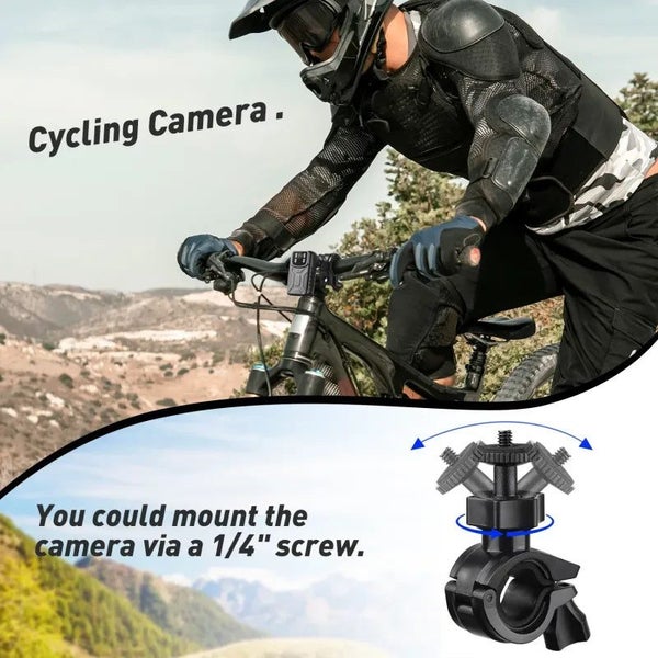 Bicycle Mini Body Camera 1080P FHD 140 Degree Wide Angle Video Recorder for M... Carousel 2