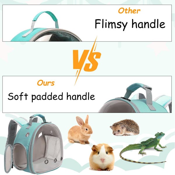 Pig Backpack, Space Capsule Bubble Window Small Animal Backpack for Guinea Pig, Carousel 4