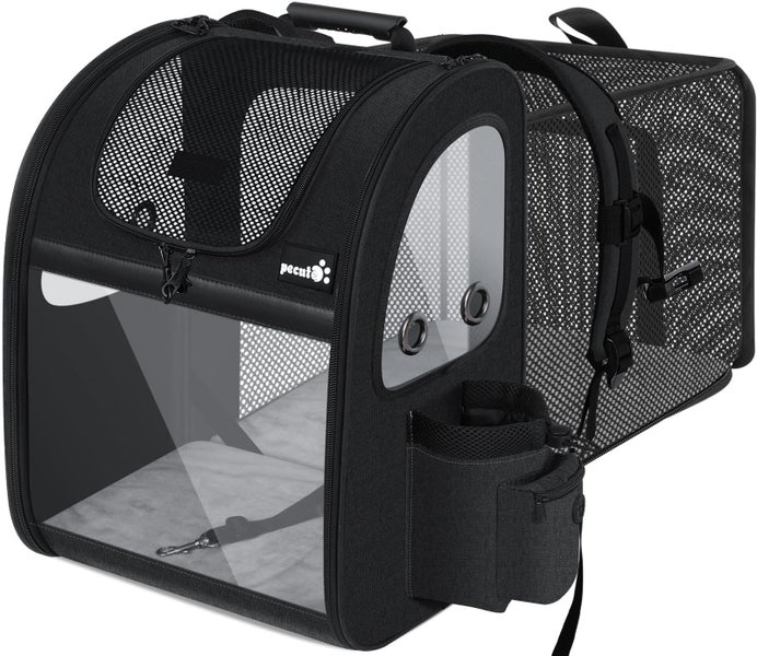 Pecute Backpacks, Expandable Cat with Shade Cover, Breathable Mesh, Pet Cats Sma Carousel 1