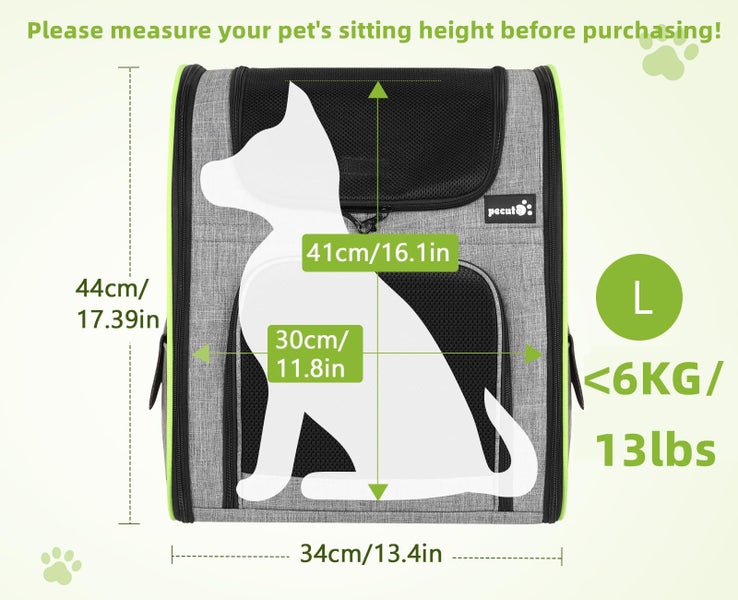 Pecute Backpacks, Expandable Cat with Shade Cover, Breathable Mesh, Pet Cats Sma Carousel 9