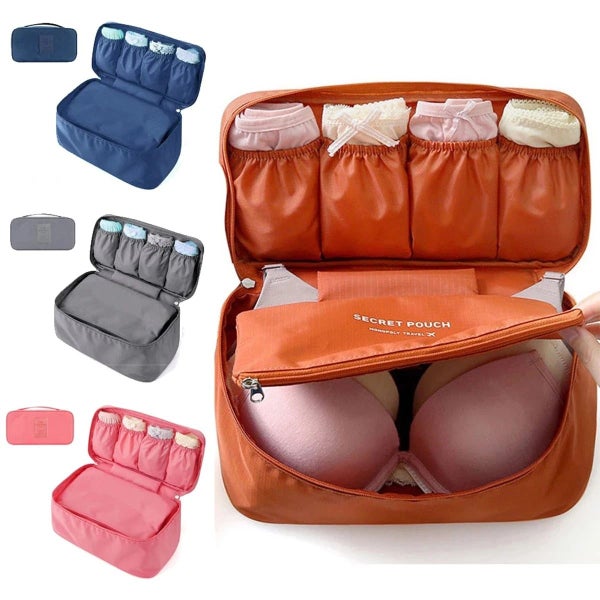 Portable Storage Bag Multi-function Bra Underwear Organizer Bags Toiletry Cos... Carousel 2