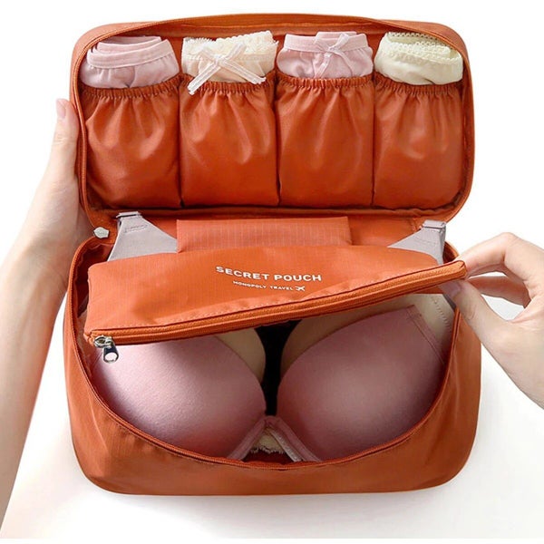Portable Storage Bag Multi-function Bra Underwear Organizer Bags Toiletry Cos... Carousel 6