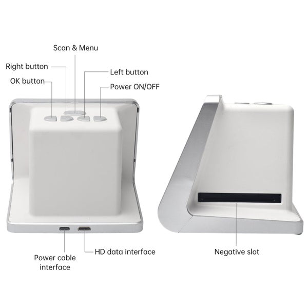 Film and Slide Scanner for 135 Film(36*24mm)/126KPK /110 Film/Super8/ Monochr... Carousel 2
