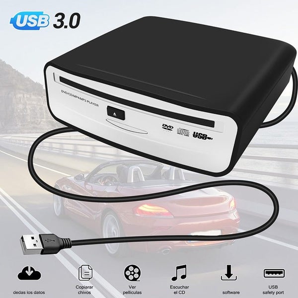 1 PCS Car CD/DVD Dish Box USB 2.0 Interface External Stereo Black For Android... Carousel 2