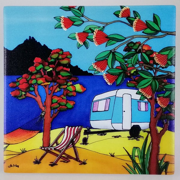 Jo May - Caravan Ceramic Tile Hanging Carousel 1