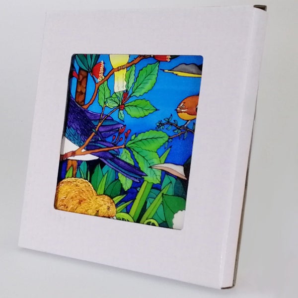 Jo May - NZ Birds Ceramic Tile Hanging Carousel 1
