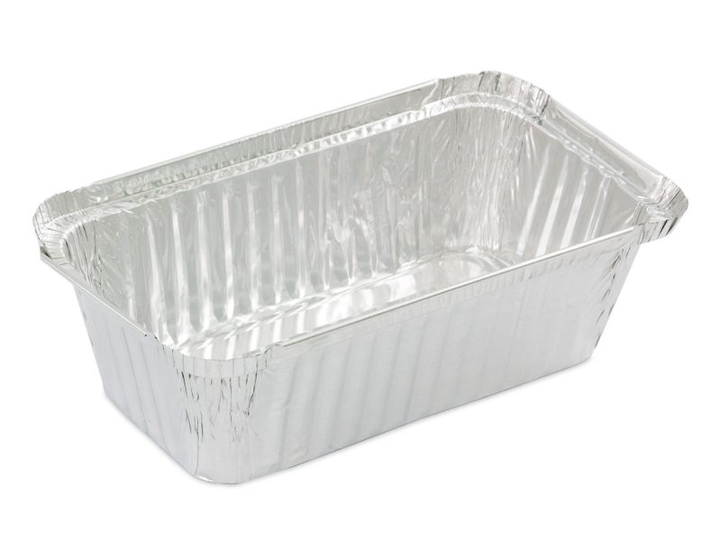 50 Small Oblong Foil Tray Containers - 415ml - 13.5cm x 11cm x 4.5cm Carousel 1