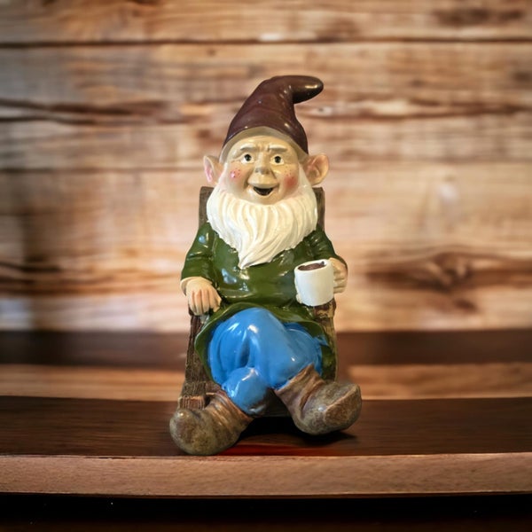 Coffee Drinking Garden Gnome Carousel 5