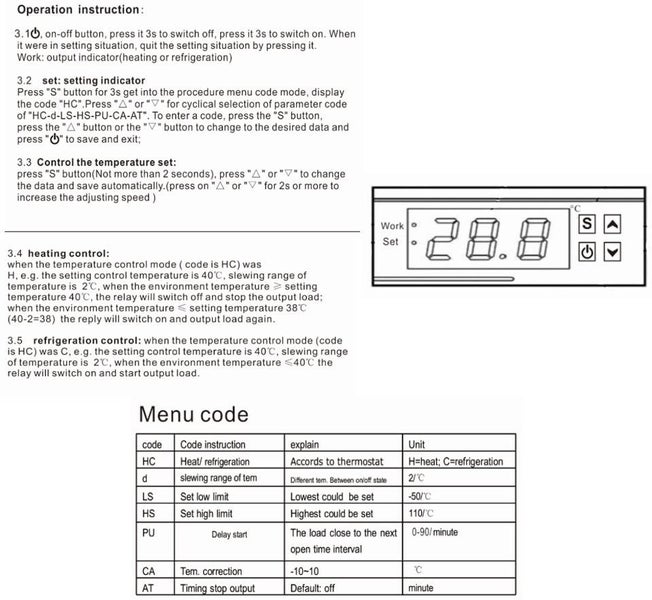 Digital Temperature Controller Carousel 12