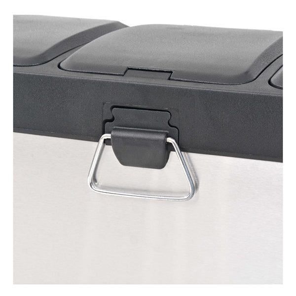 Recycling Pedal Bin Garbage Trash Bin Stainless Steel 3X8 L Carousel 5