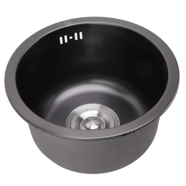 Mini Round Kitchen Sink Bar Stainless Steel Basin Carousel 5