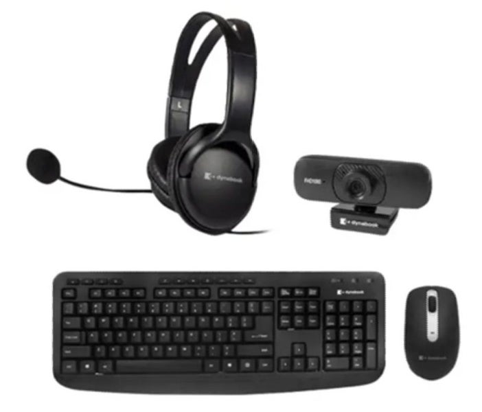 Toshiba Dynabook Bundle, Wireless Keyboard & Mouse + Headset & Webcam Afterpay Carousel 1
