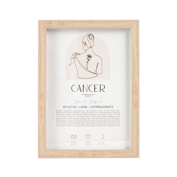 Splosh Mystique Framed Print Cancer Standing Hanging Zodiac Home Decor 20x33cm Carousel 1