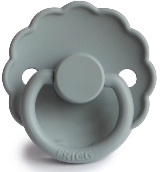 Frigg: Daisy Silicone Pacifier 2 Pack - French Gray (6-18 months) Carousel 2