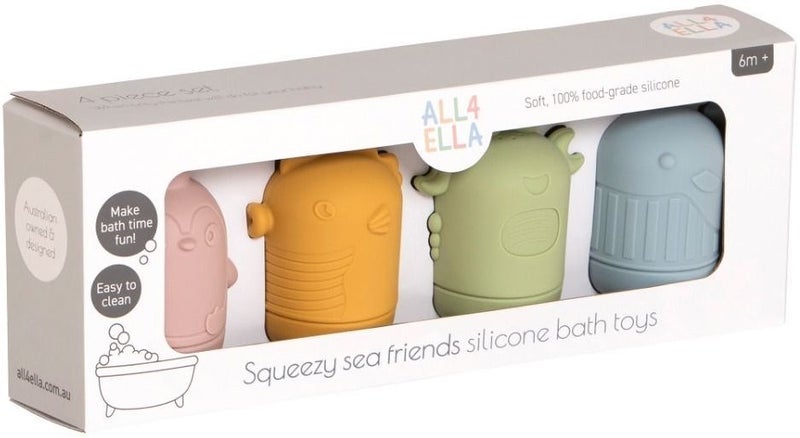 All4Ella: Squeezy Silicone Bath Toys - Sea Friends Carousel 2