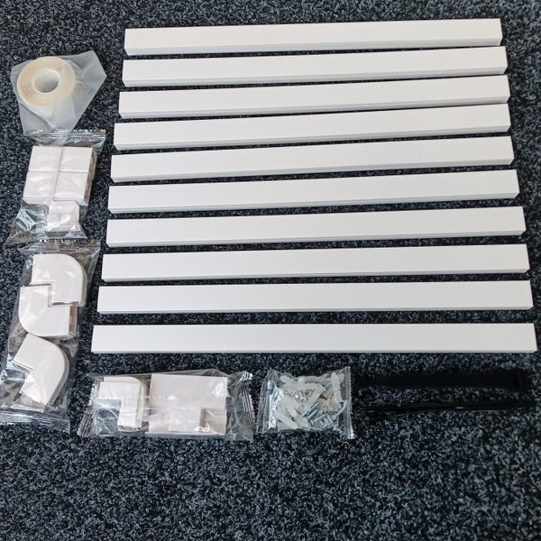 Cord Cover Raceway Kit & Cable Management System - 400mm x 10 White Paintable Carousel 1