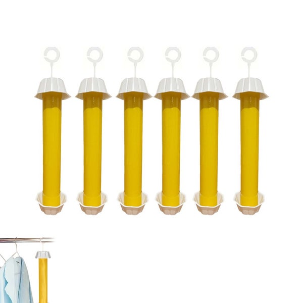 6pcs Hanging Fly Trap Stick Disposable Fly Mosquito Insect Catcher for Indoor Ho Carousel 1