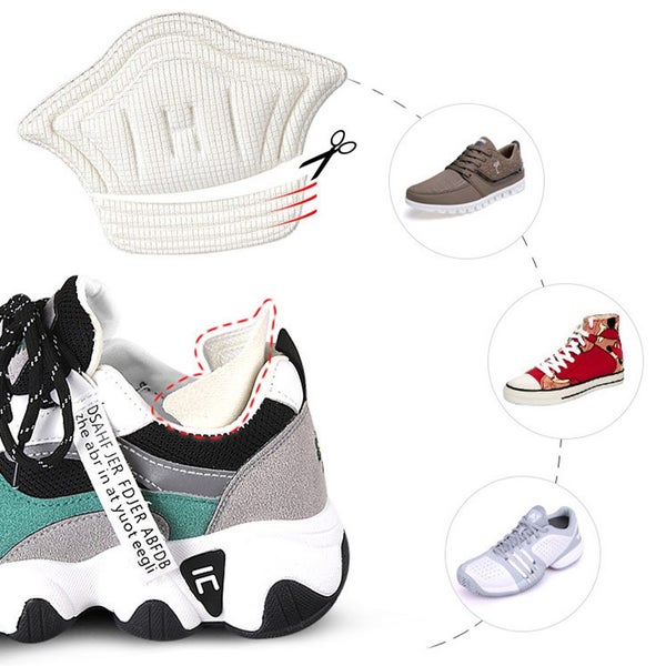 2 Pair Heel Grips Shoes Heel Pads Foot Cushions Liner Protectors for Blisters -W Carousel 4