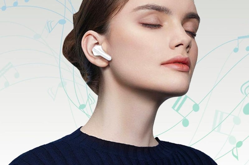 2Pcs Smart LCD Touch Screen Bluetooth Headset ANC Wireless Headphone Earbud Carousel 2