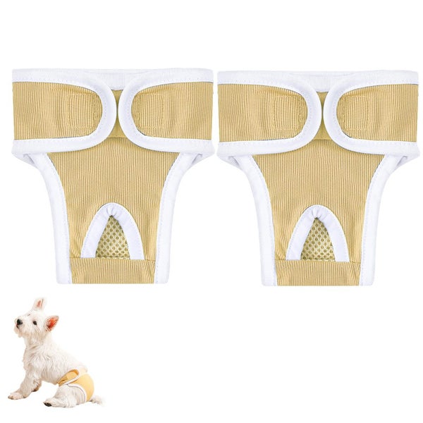 2pcs Dog Diapers Reusable Washable Nappy Wraps Panties for Pets Period Underpant Carousel 1
