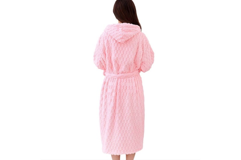 Towelling Wrap Bathrobe Thickened Coral Fleece Wrap Terry Toweling Dressing Gown Carousel 5