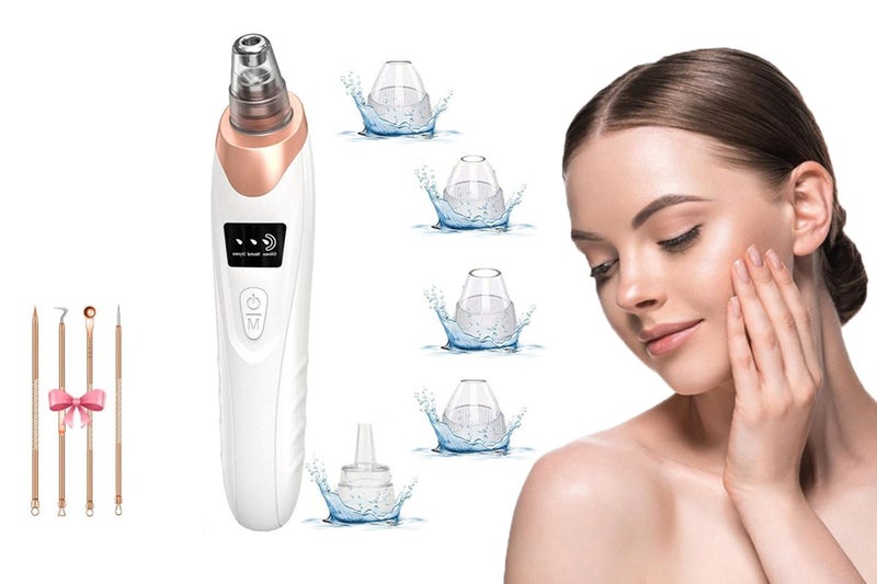 Vacuum Blackhead Remover Facial Skin Pore Acne Pimple With 5 Suction Probes 4 Ac Carousel 1