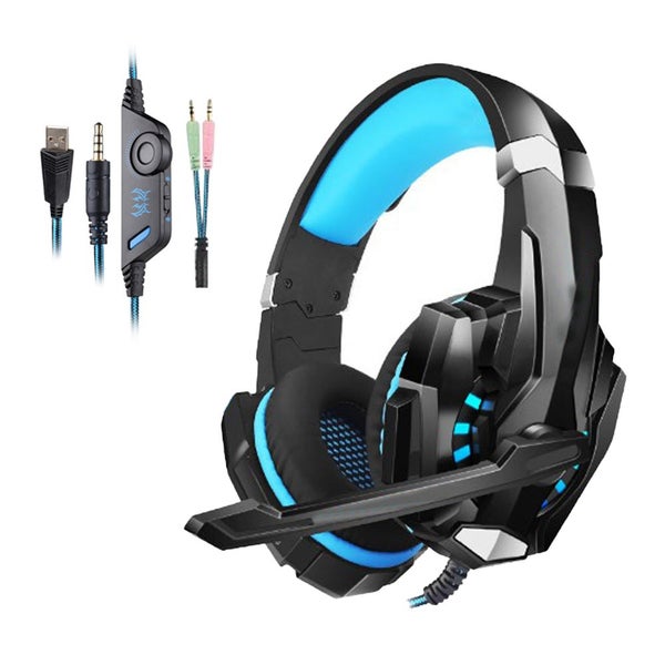 Gaming Headset Headset 3.5mm Gaming Headset MIC LED Headphones Surround for PC M Carousel 1