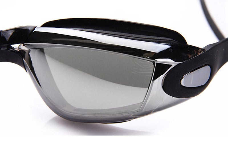 Swimming Goggles Professional Anti Fog No Leaking Wide View-Black Carousel 3