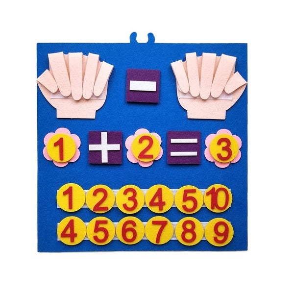 Toy Felt Board Finger Number Learning Counting Math Educational Toys for Kids Carousel 2