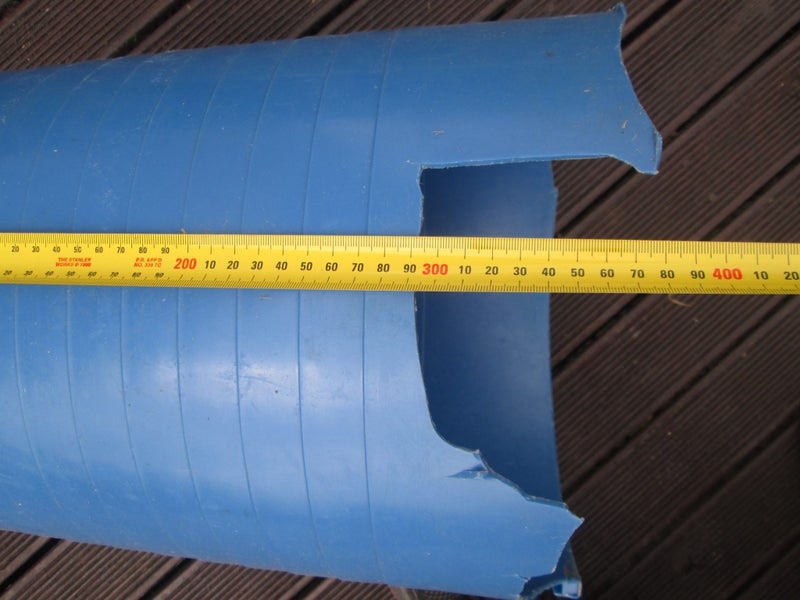 Old blue plastic bucket/bin Carousel 5