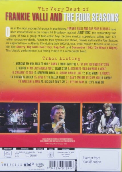 Frankie Valli and the Four Seasons - Live at Atlantic City DVD Carousel 2