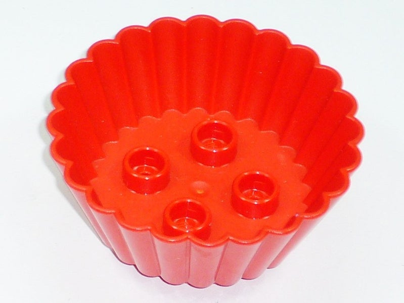 ®™DUPLO - Red Cupcake / Muffin Cup with 2 x 2 Studs ~Retired 2017~ Carousel 3